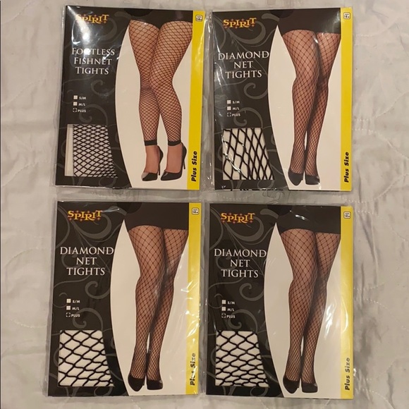 Brand New fishnet plus sized tights assortment